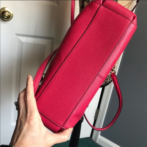 Coach Small Christie Crossgrain Carryall Satchel - Picture 7 of 8